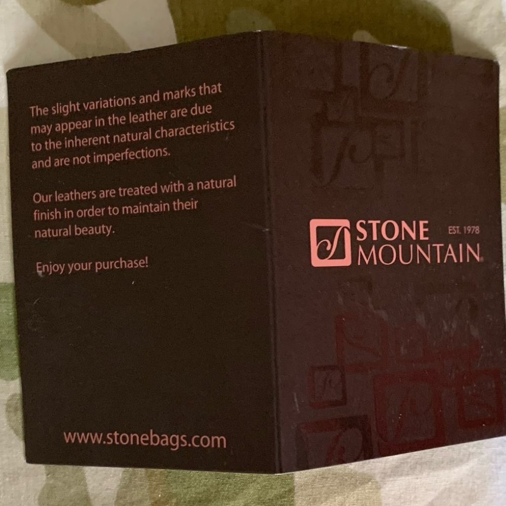 Stone Mountain GENUINE Deep Purple Leather Shoulder Bag NWT - Picture 9 of 15